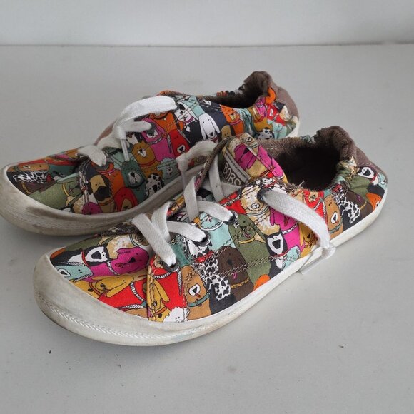 SKECHERS | BOBS Beach Bingo Dog House Party sneakers Sz 7 - Picture 2 of 5